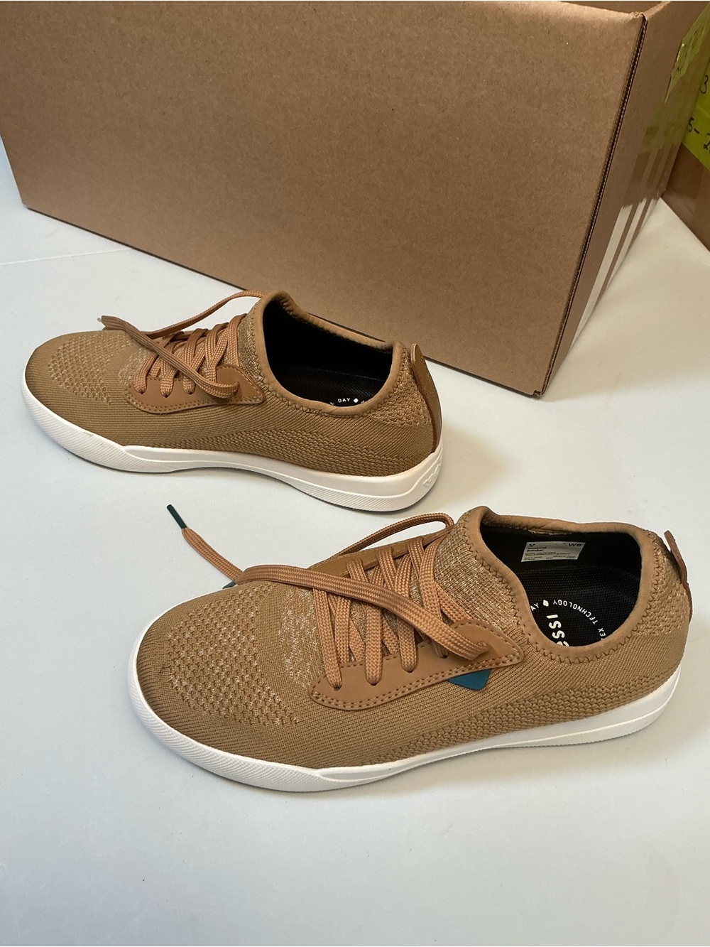 2417 -Vessi Weekend Waterproof Sneaker Oak Brown Tan Women Size 8 W8 - Picture 4 of 8
